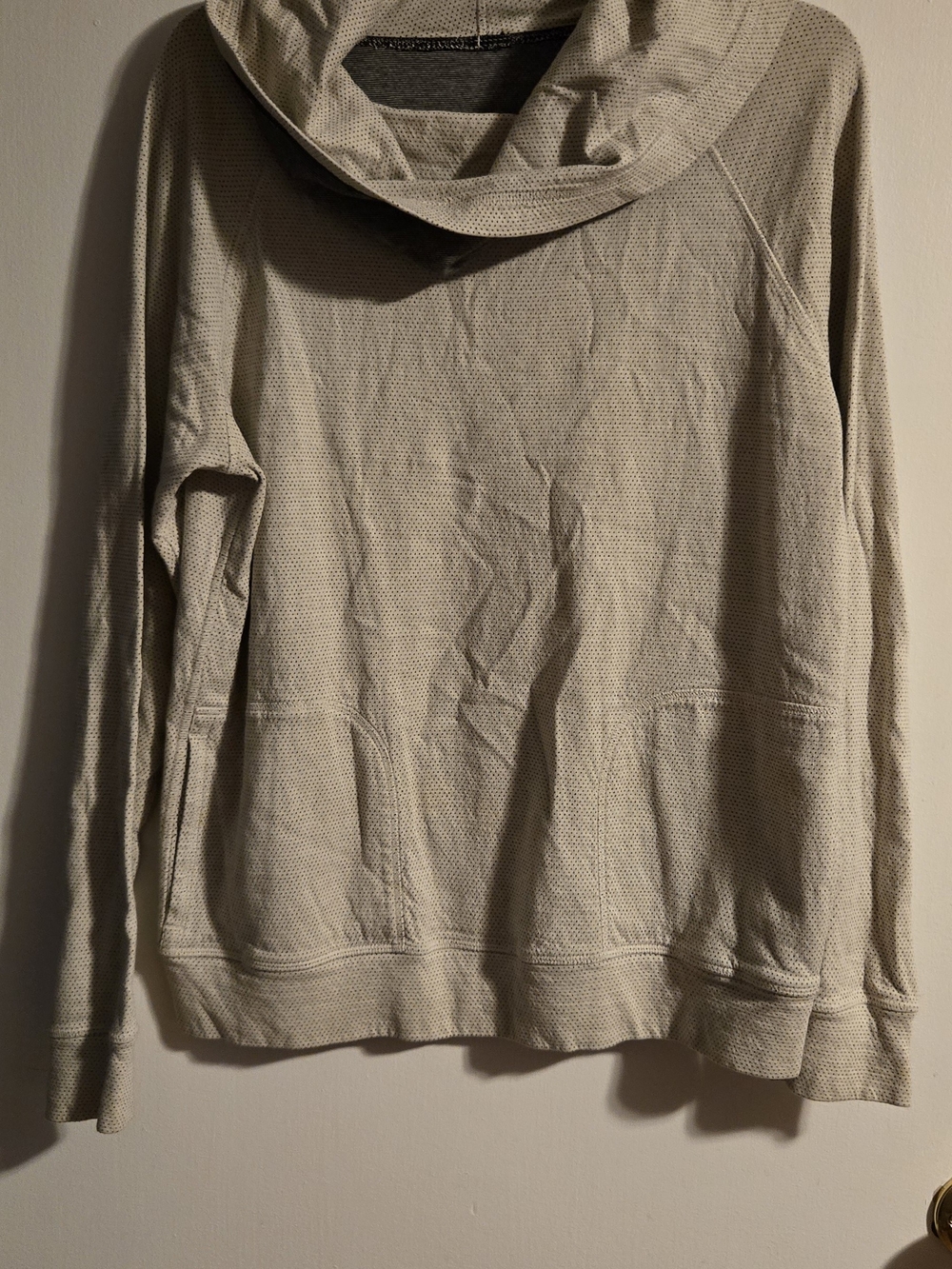 Patagonia Black and Light Beige Two-Tone Knit Panel